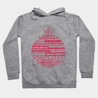 Typographic pomegranate Hoodie